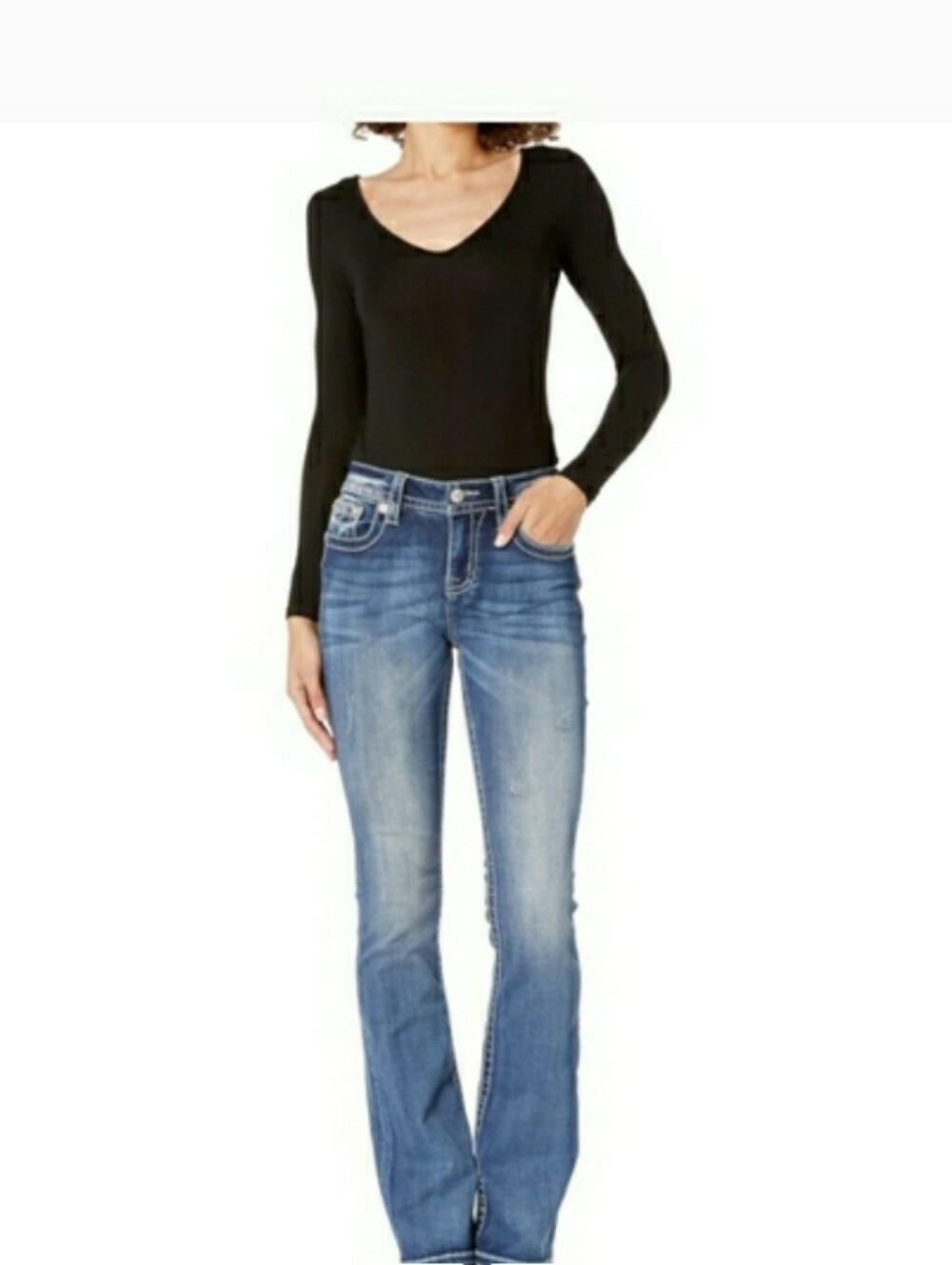 Miss me Cactus Horseshoe Chloe Boot Jeans